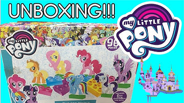 My Little Pony Building Blocks Set Unboxing Rainbow Dash Apple Jack Pinkie Pie Rarity Toy Review