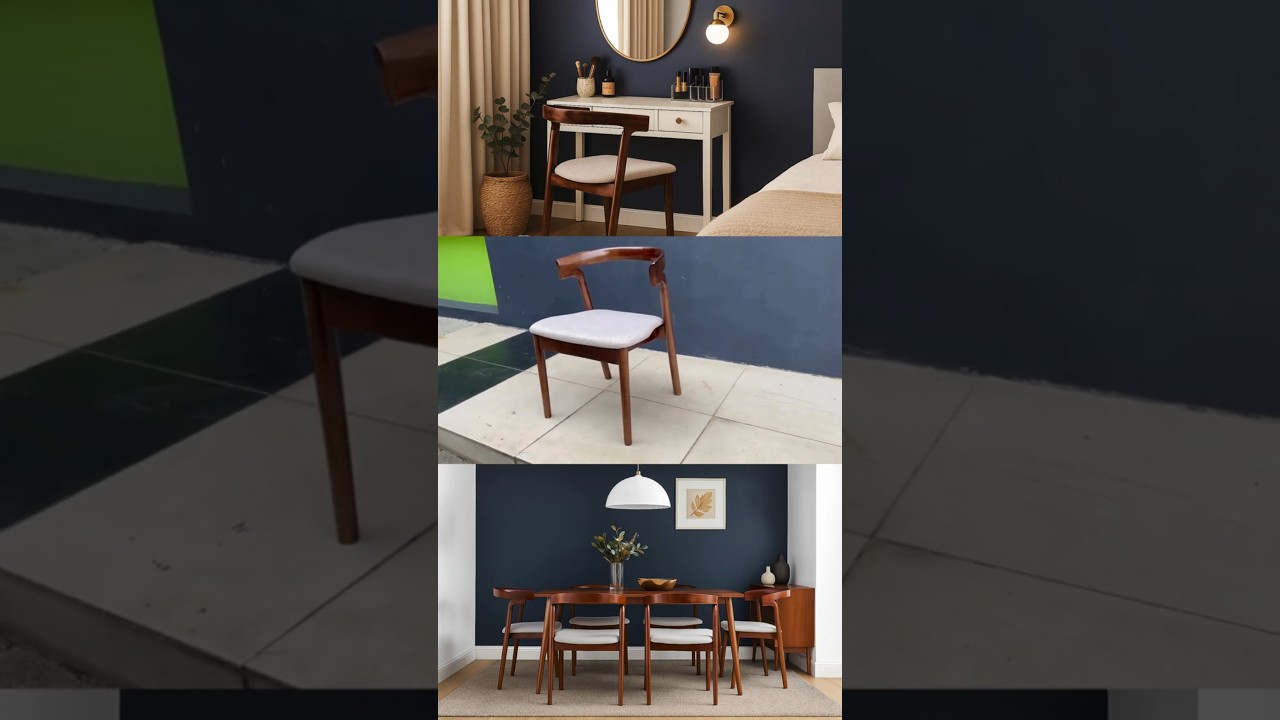 Oslo Mid-Century Dining Chair FRM0345 #woodenchair  #diningchair #minimalistliving #modernfurniture