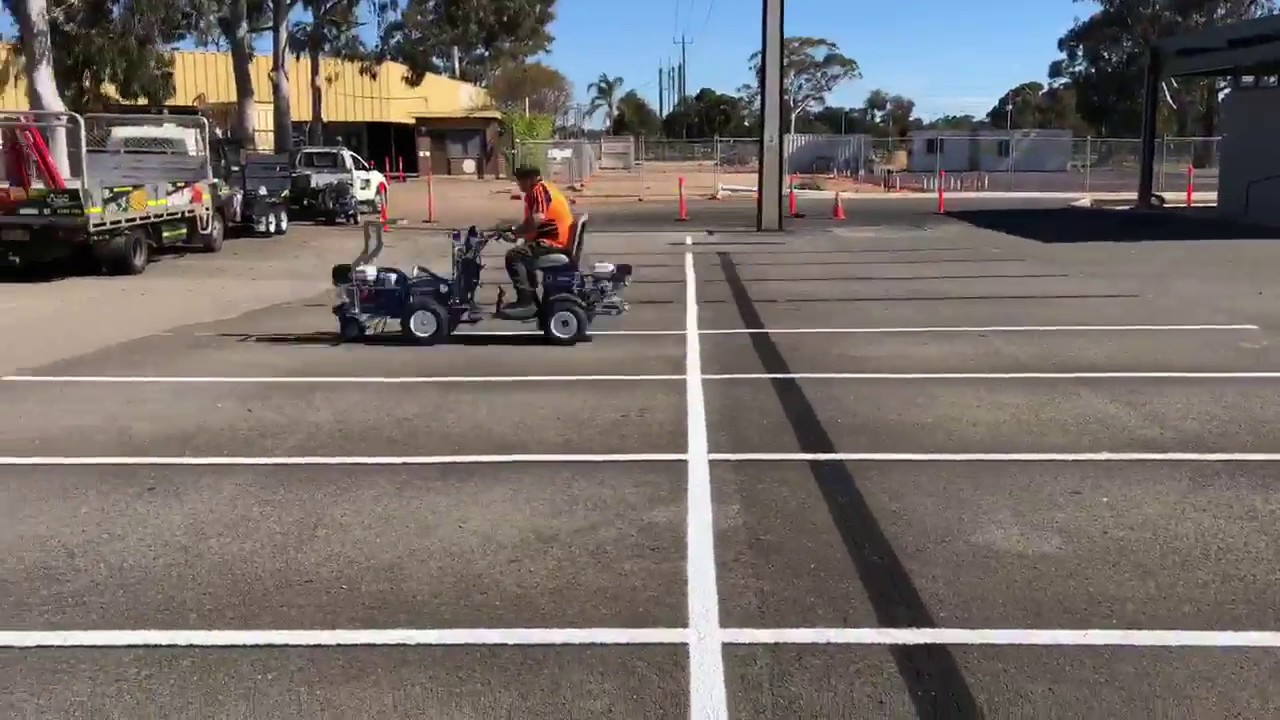Carpark Line Marking 2 YouTube Carpark Line Marking 2 YouTube