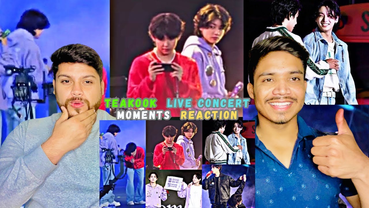 Zaim Raja TAEKOOK Concert Moments COMPILATION 🔥 ️ Reaction By 🇵🇰 and 🇮🇳 | Kim ...