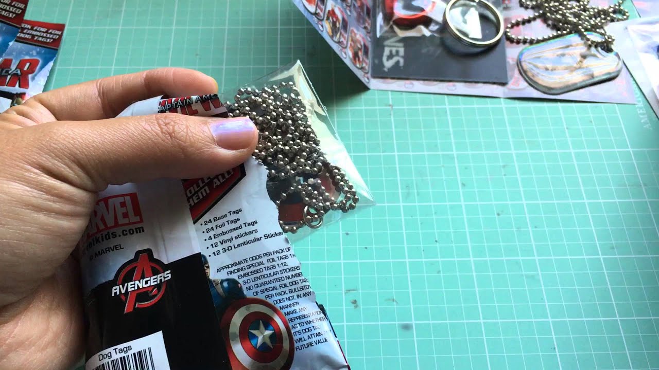 Captain America Civil War Dog Tag Blind Bag Toys! - YouTube
