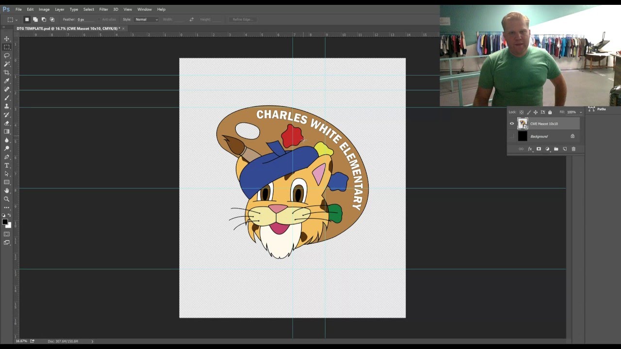 How To Create A Print Ready Png In Photoshop For Dtg T-Shirt Printing -  Youtube