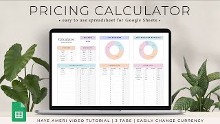 Pricing Calculator Spreadsheet screenshot 2