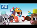 Fisher Price | Mega Bloks | Give a Dog a Blok | + 20 Minutes of Kids Cartoons | Toddler Songs