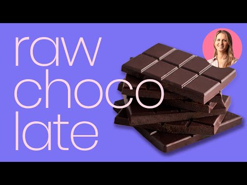 Superfood RAW VEGAN CHOCOLATE recipe  🍫  (ONLY 3 ingredients)