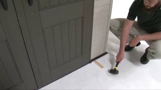 7x7 Lifetime Shed AU 10 door alignment