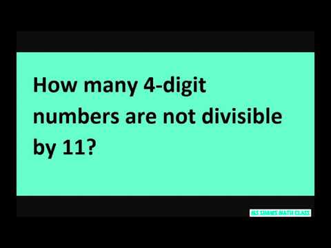 How many 4-digit numbers are NOT divisible by 11. Arithmetic Sequence