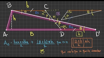 Demostración (fórmula del área de un trapecio)