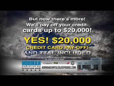 Hail Sale and Credit Card Pay off at Norman Chrysler Jeep Dodge Ram