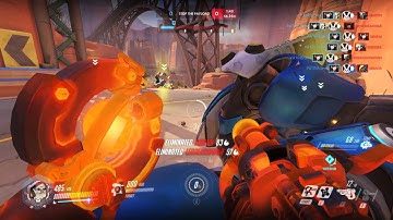 OVERWATCH COMPETITIVE PLAY - DVA 6 MAN TEAM KILL 1 ULTIMATE!??!!