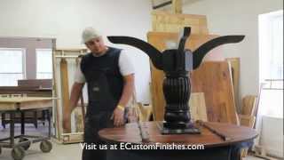 How To Install A Pedestal Base On A Dining Table