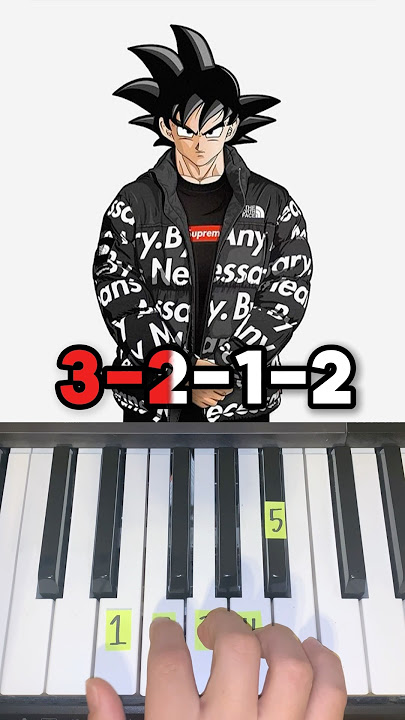 Dragon Ball Z Ultra Instinct Theme Piano Tutorial #shorts