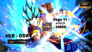 DRAGON BALL FighterZ - Ryzen 5 3400G - VEGA 11 - 4GB RAM - 1080P (Vídeo Integrado)