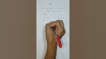 Sets: Given A-B, B-A type of questions ... with meaning explained ..