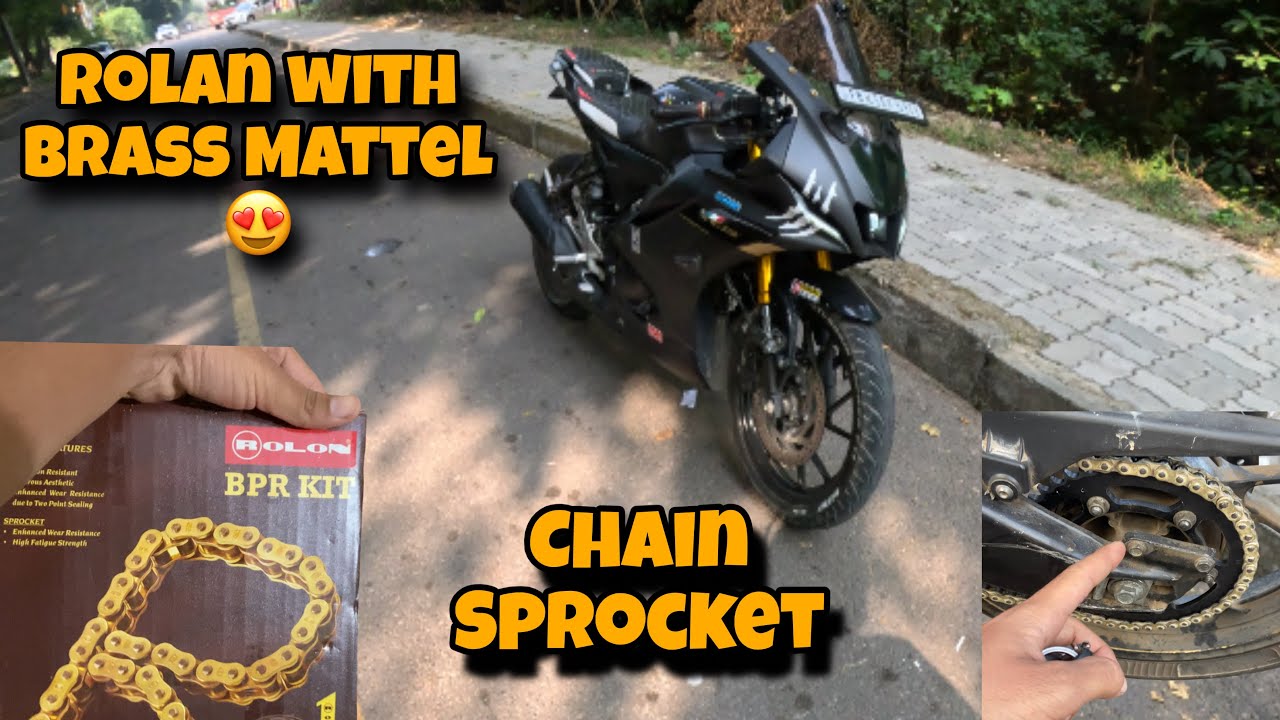 INSTALL NEW ROLAN CHAIN SPROCKET ⚙️ WITH BRASS MATTEL / - YouTube