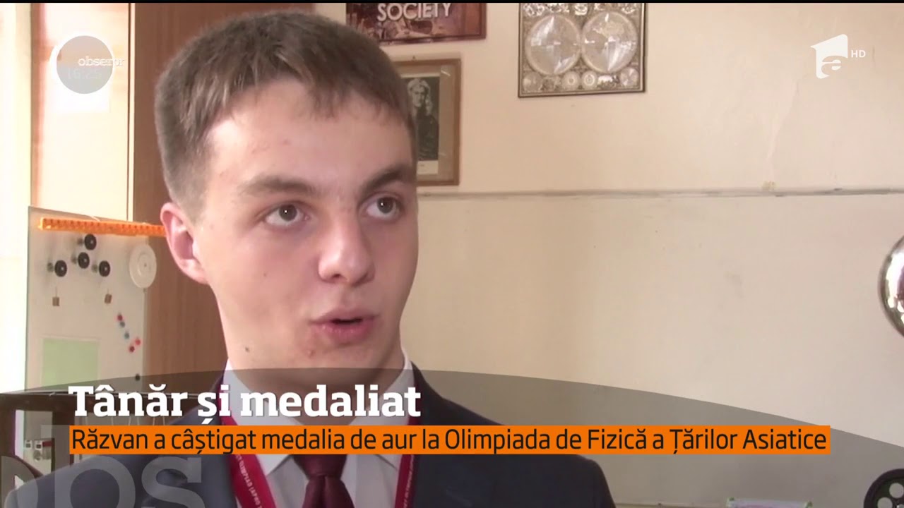 Un adolescent din Constanţa a luat medalia de aur la Olimpiada de Fizică a Ţărilor Asiatice