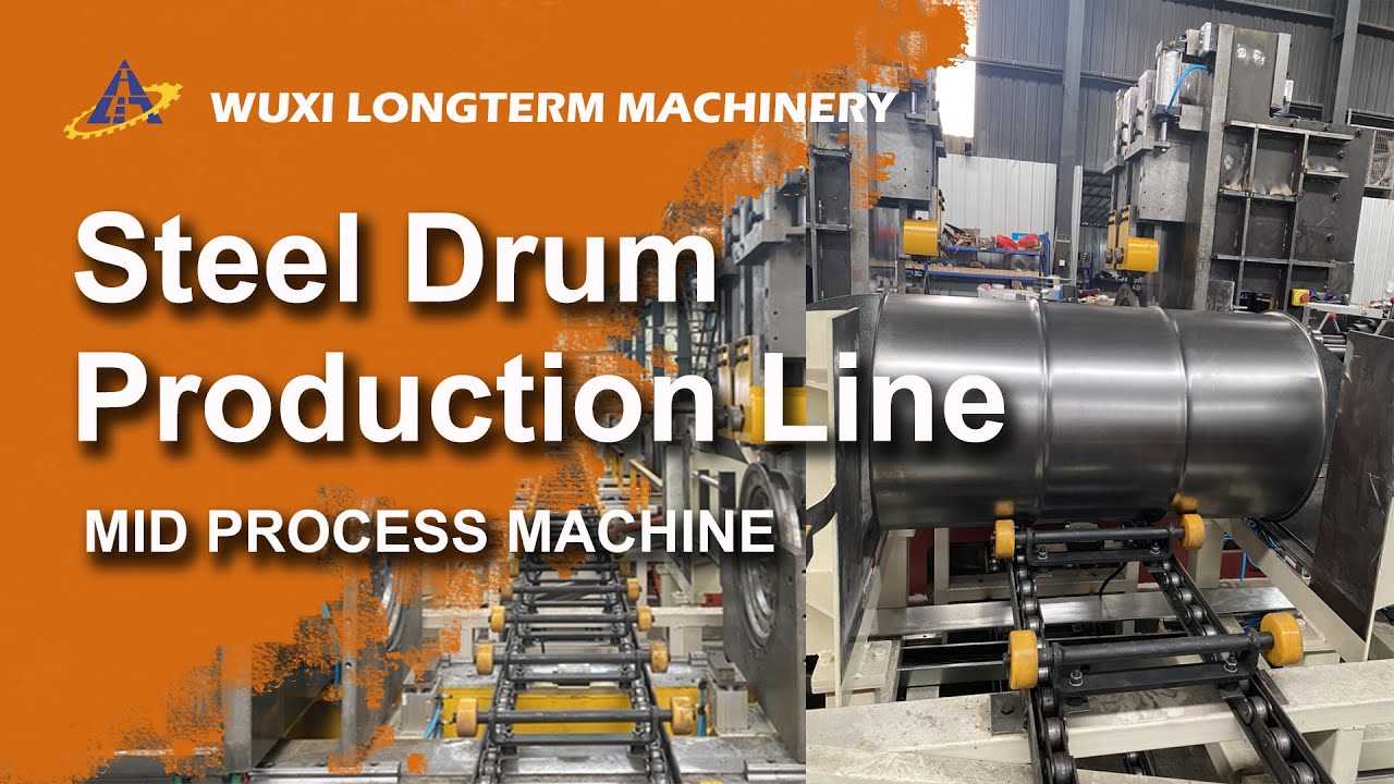 Steel Drum Mid Processing Machine - YouTube