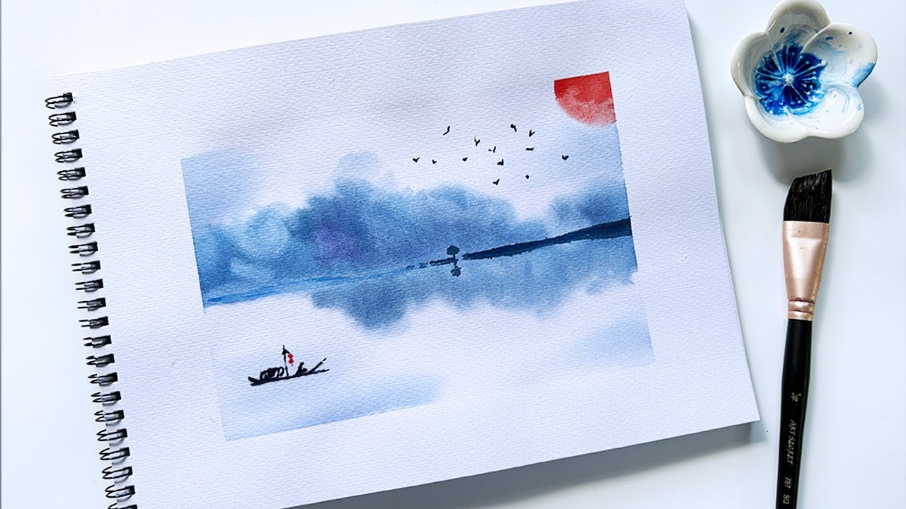 Chinese Style Watercolor Landscape For The Not So Beginner Real Time Maxresdefault