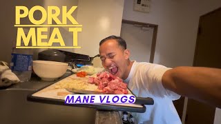 ||Pork meat cooking||vlog japan students life ||mane vlogs||fukuoka 🇯🇵 Nepal🇳🇵