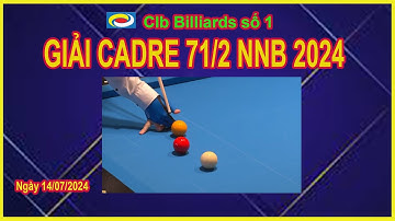 KHÁNH THỊNH VS CƯỜNG KISS - GIẢI CADRE 71/2 NNB 2024