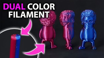 2 Colors in 1 - Unique Co-Extrusion Filament!