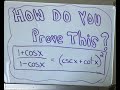 Can You Solve This Trig Proof?