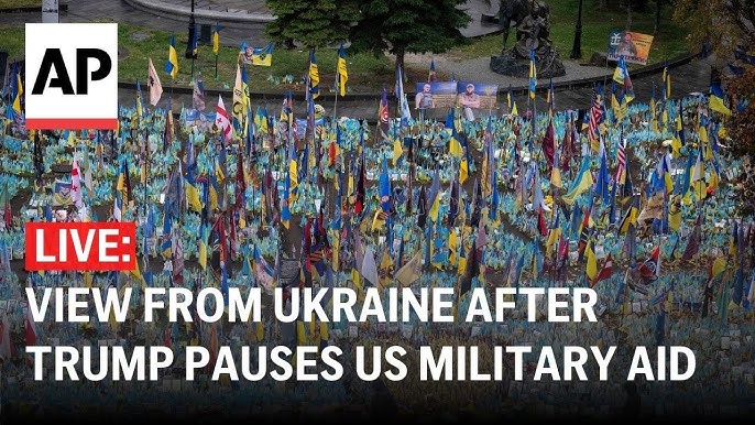 LIVE: View from Kyiv after Trump pauses US military aid to Ukraine - YouTube