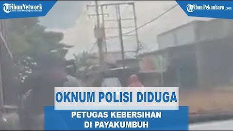Oknum Polisi Diduga Pukul Petugas Kebersihan