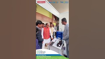 A milestone moment! 🌿 Our Bhu-Vision: Soil Testing machine appreciated by @ChouhanShivraj