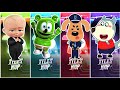 Boss Baby Vs Gummy Bear Vs Sheriff Labrador Vs Wolfoo... Tiles Hop EDM Rush Gameplay|| Who Will Win😜