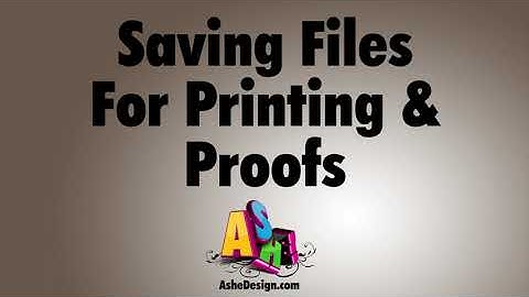 Saving Photoshop Files for Proofs and Printing Using Export As