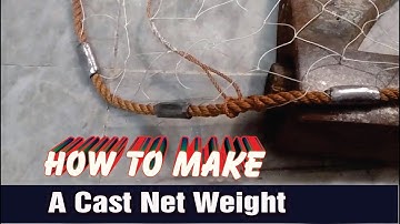 Cast net making - Cast Net Weight by hand - by MR Videos