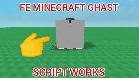 FE MINECRAFT GHAST SCRIPT played at Roblox FENCING game - see script link on comments