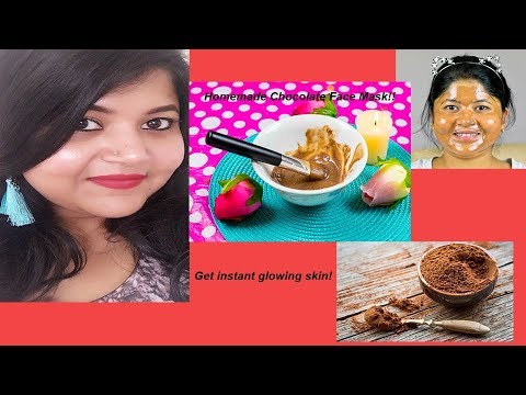 AMAZING DIY CHOCOLATE FACE MASK-Home Made Get instant glowing and