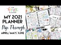 MY 2021 PLANNER FLIP THROUGH| The Happy Planner| April/May/June After The Pen Spreads
