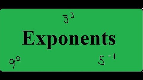Exponents Part 2