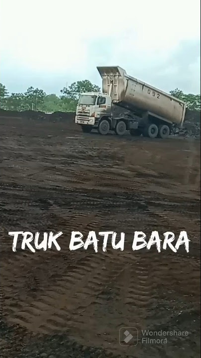 truk batu bara hino trintin white