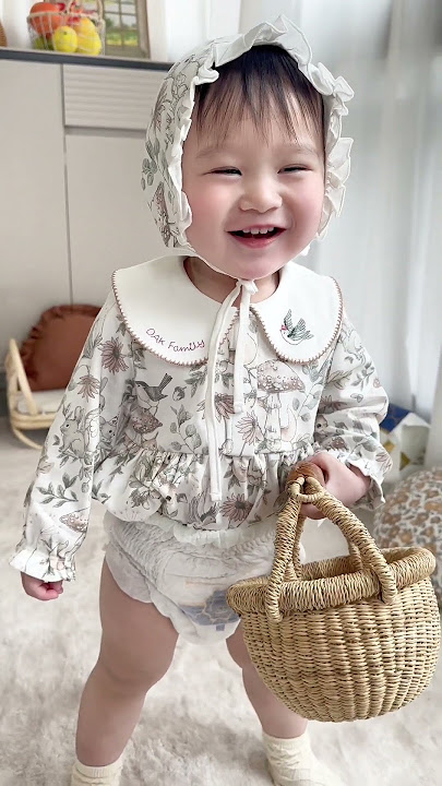 UNIJOYBAB - Pastoral-Style Baby Girl with Diaper #baby #momlife