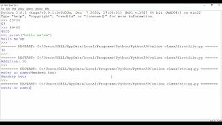 @difference between Interactive and Script mode