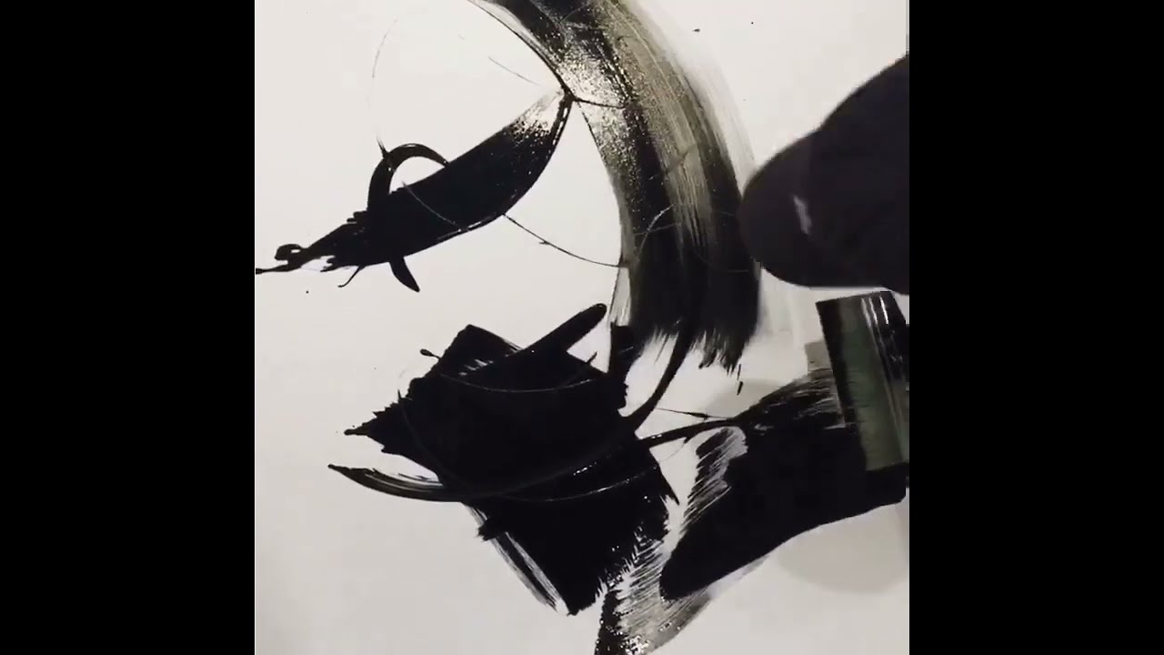 How To Start A Black And White Abstract Painting