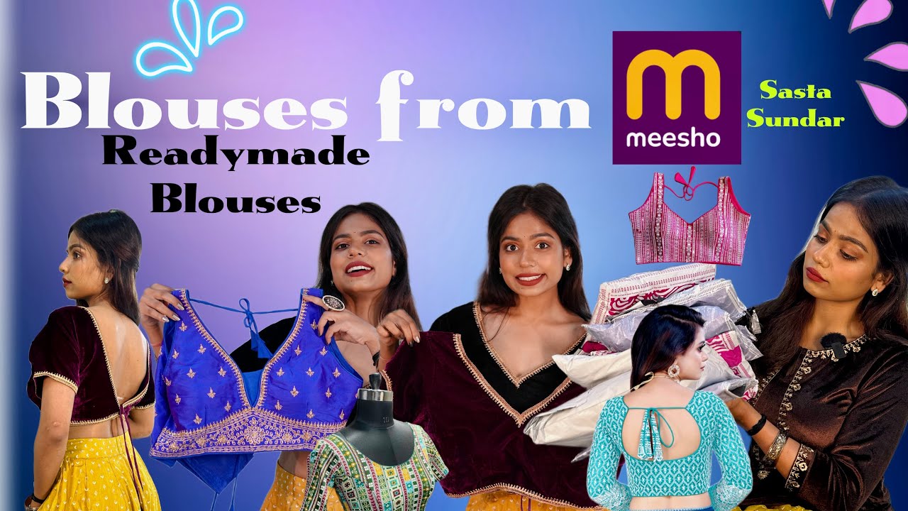 Blouses from Meesho👚 || Readymade blouses 