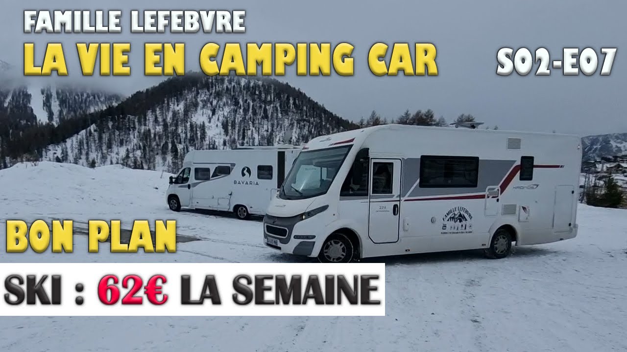 Le Monde du Camping-Car - Oui, on peut ajuster un porte-skis sur le porte-vélos.  😉 A chacun son moyen de locomotion #ski #motorhomedreams #snow #neige # campingcar #homeonwheels #montagne #sportsdhiver #camping #caravaneige  #caravane
