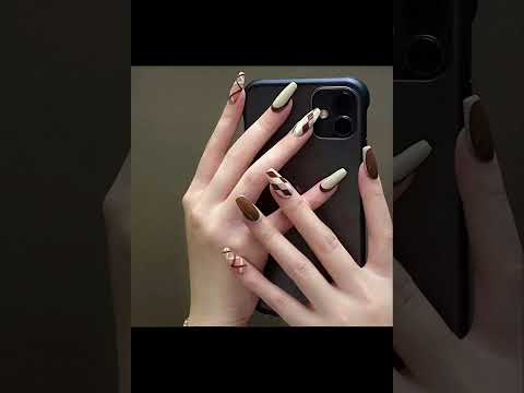 Móng Tay Màu Nâu - Top mẫu nail tone nâu hàn quốc cho bà nào cần nha