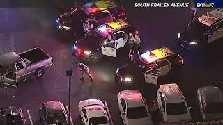 End Of Chase: Authorities Chasing Suspect In Compton