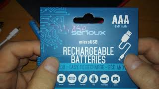 Serioux 450Mah Aaa Rechargeable Batteries - Microusb - Teardown And Diy Plans