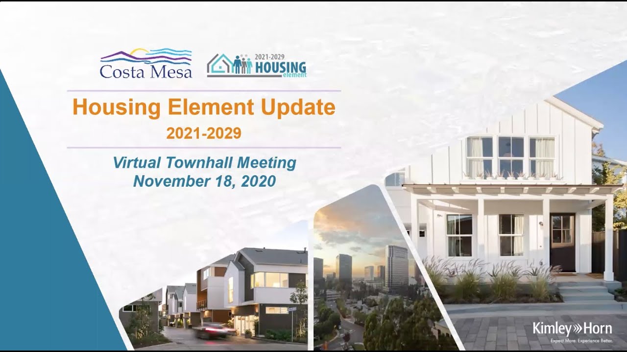 Housing Element Update 20212029, Nov. 18, 2020 YouTube