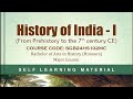 History of India -1 / Block-01 Prehistoric and Protohistoric India / Unit-02 Chalcolithic Age