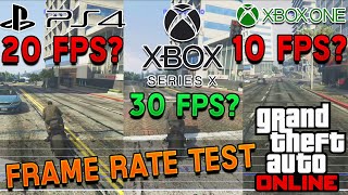GTA 5 Online Frame Rate Test! | Xbox Series X VS PS4 (Pro) VS Xbox One