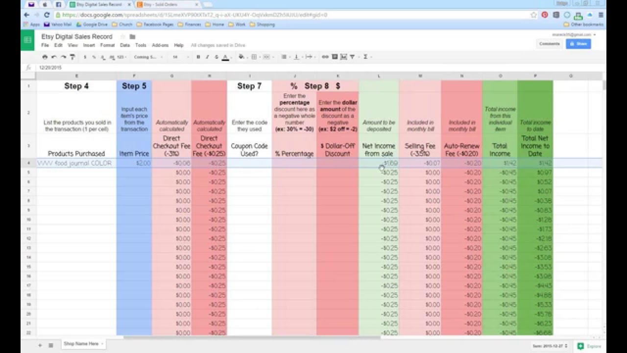 Rocken Robyn Etsy Digital Sales Record Tutorial - YouTube Robyn Bair