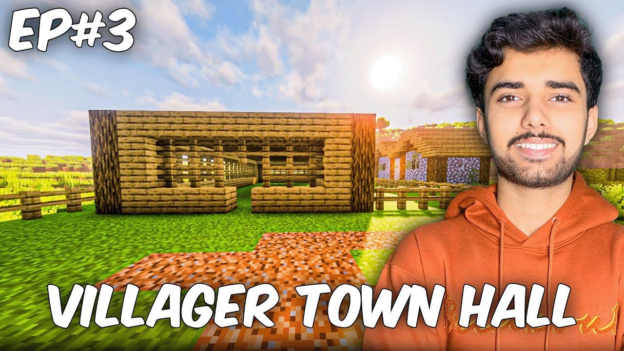 Villager Town Hall in Minecraft | Minecraft | Survival Gameplay | EP#3 ...